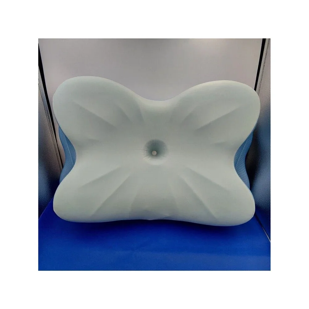 Derila Ergo Cervical Pillow Memory Foam 21.25x14.17x4.72in Light Blue NEW SEALED